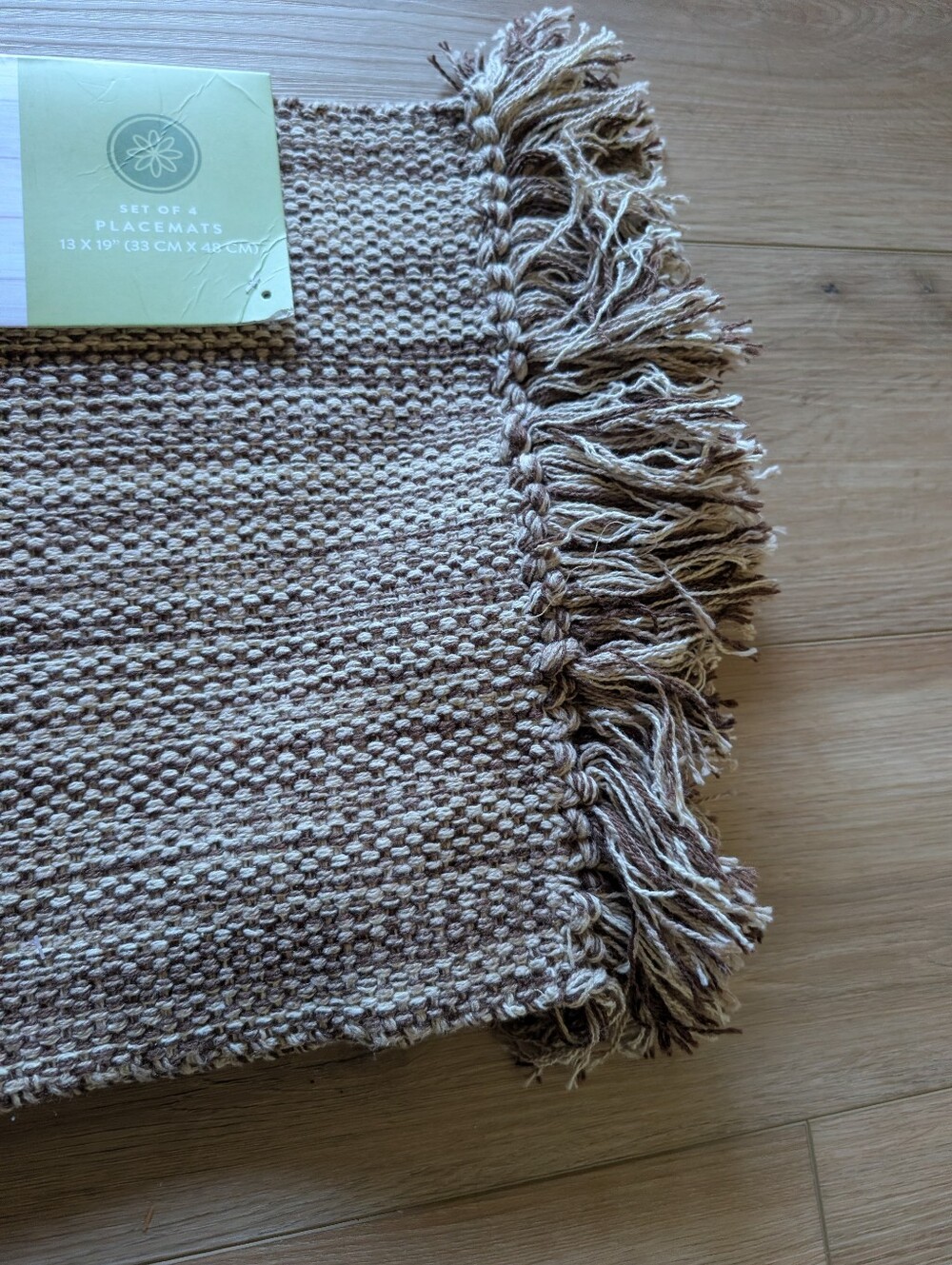 NWT Naturally by Danny Seo Woven Fringe Placemats - Picture 5 of 6